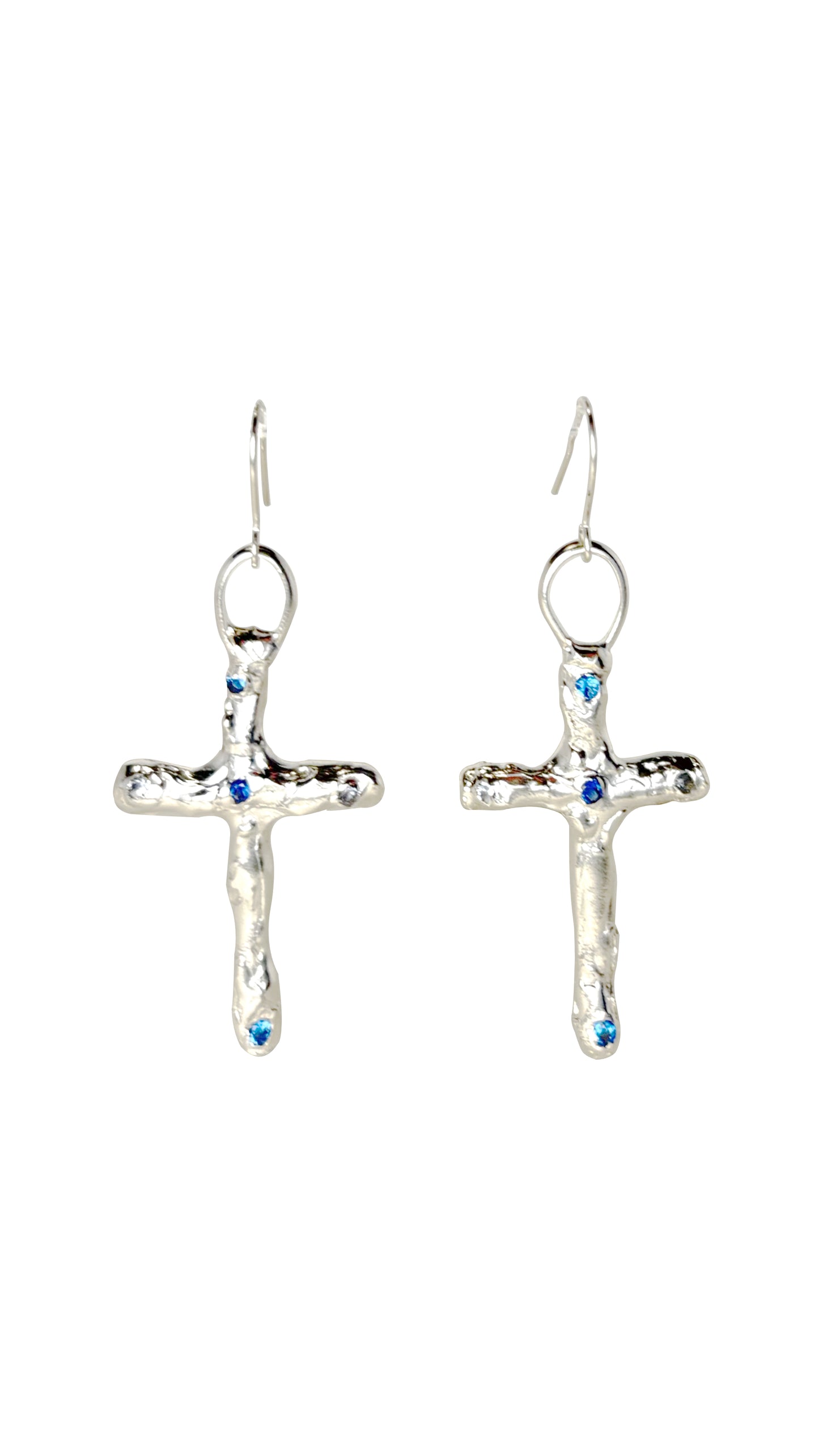 Celestial Cross Earrings: Lumen