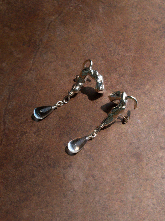 Seiren White Topaz Earrings